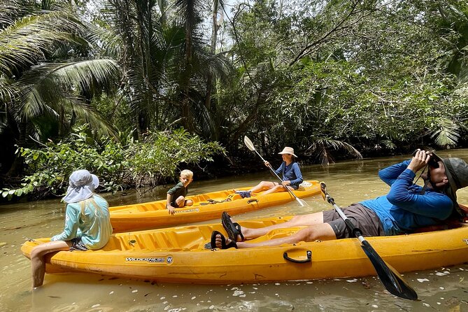 Puerto Viejo Sloth Jungle and River Kayaking Tour - Kayaking the river toward the Caribbean