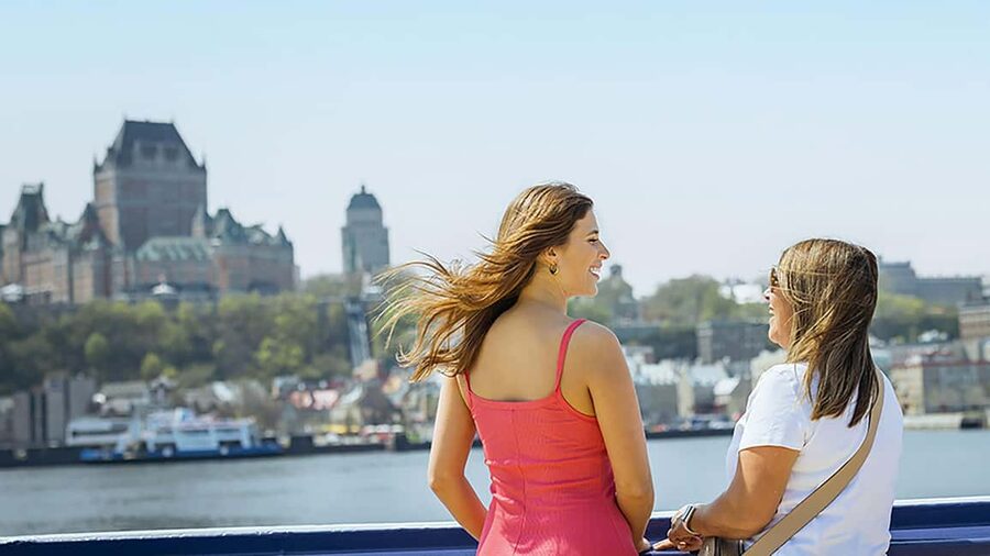 Québec City: Guided Sightseeing River Cruise - Sailing toward Île d’Orléans and Montmorency Falls