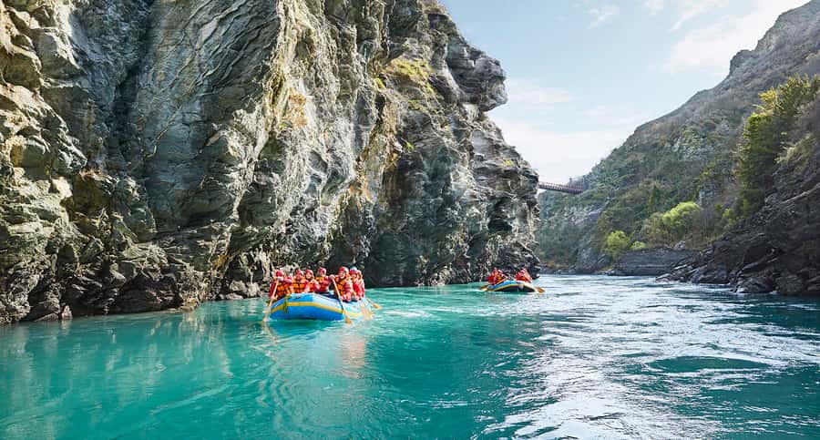 Queenstown: Kawarau River Rafting and Jet Boat Ride - Getting fitted out at the rafting base