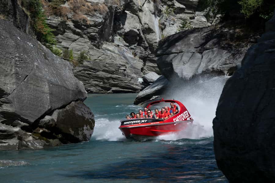 Queenstown: Shotover River Extreme Jet Boat Experience - From Queenstown to the river base