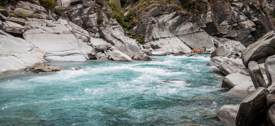 Queenstown: Shotover River Whitewater Rafting Trip - Getting suited up at the river base