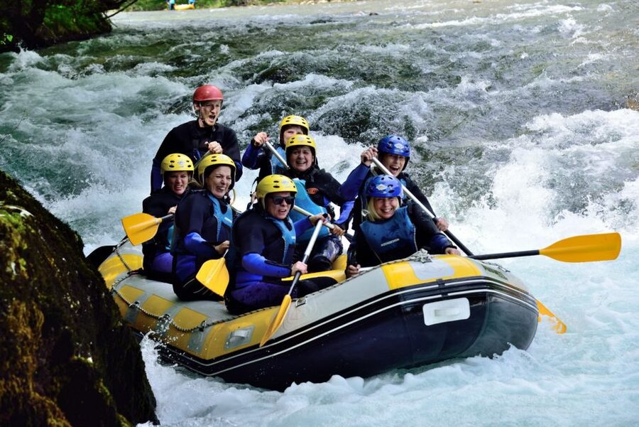 Rafting/Kayaking adventure river Kupa - Your first ten minutes: training and safety