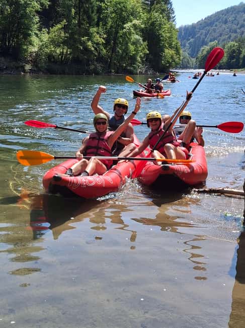 Rafting/Kayaking adventure river Kupa - The 2.5-hour paddle and its rapids