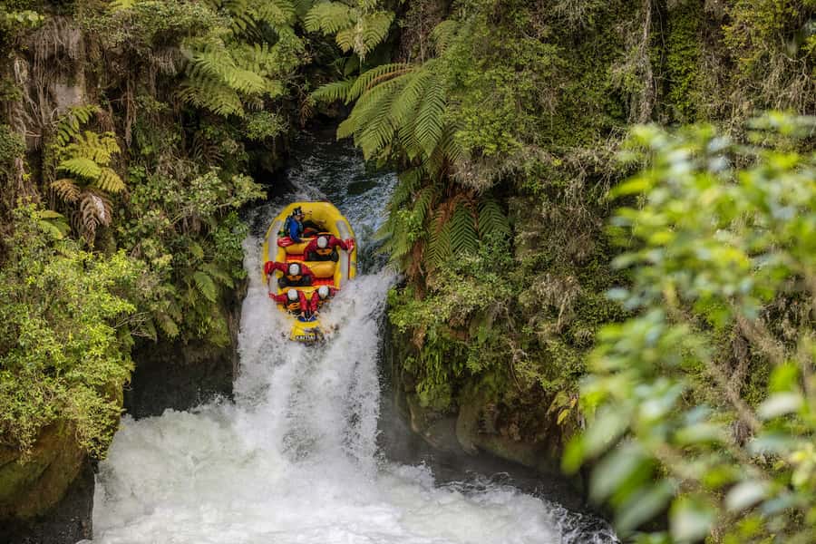 Rafting Rotorua: Kaituna River White Water Experience - Taking on 7-Metre Tutea Falls