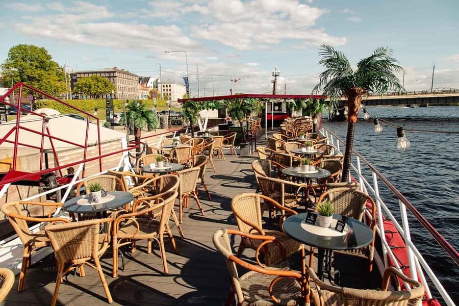 Riga: Sunset trip to Sea gates - River Cruises Latvia - A 2.5-hour ride from Riga to the Baltic Sea