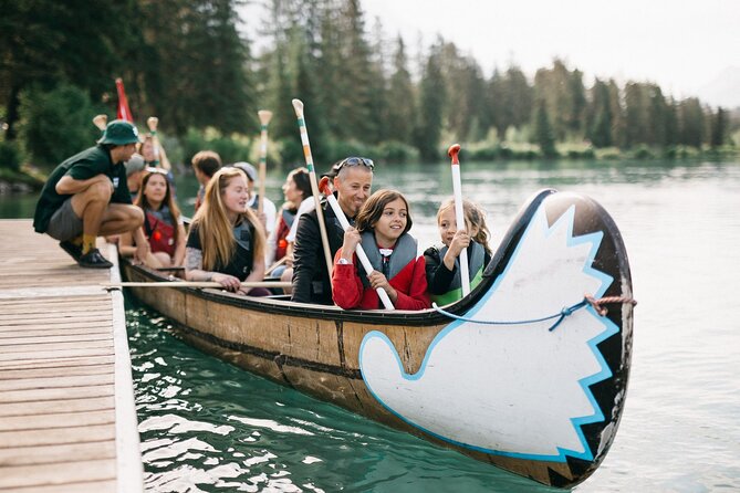 River Explorer | Big Canoe Tour in Banff National Park - Paddling Upstream on the Bow River