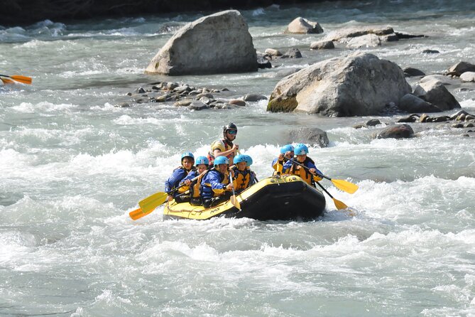 River Rafting for Families - Getting suited up for the Noce River