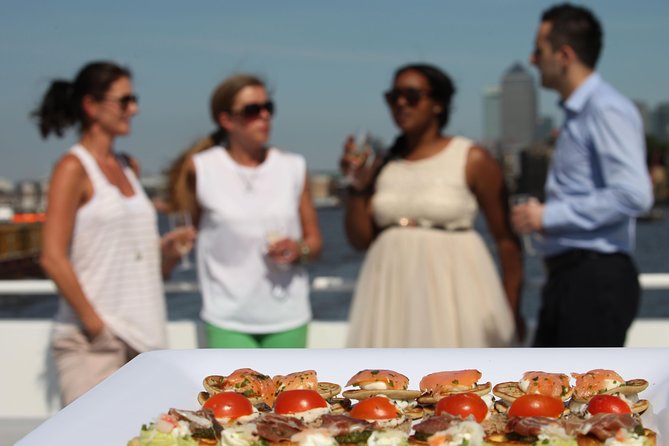 River Thames Evening Cruise with Sparkling wine and Canapés - Westminster and Big Ben from the upper deck