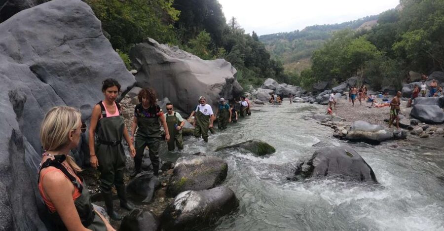 River Trekking Gole Alcantara - Following the 400-meter river route