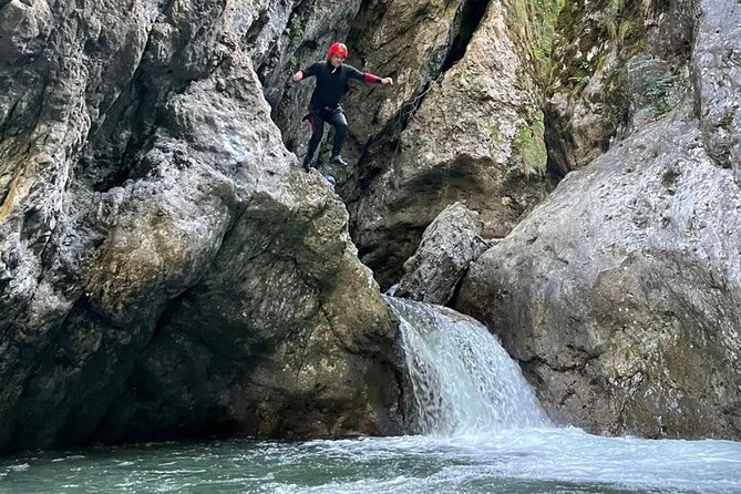 River Trekking in Brembana Valley - Learning the river technique before entering the water