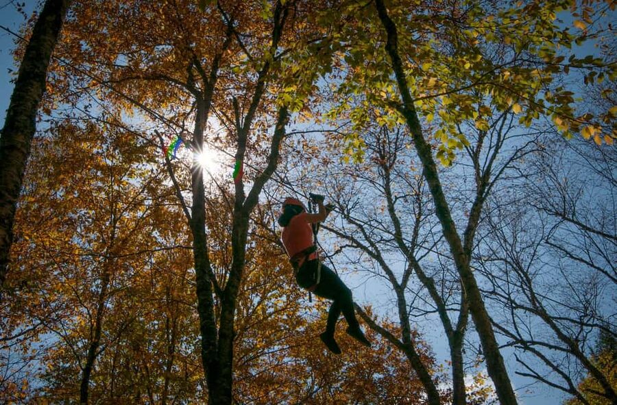 River Ziplines - Nature Tours - Flying above the Laurentians forest
