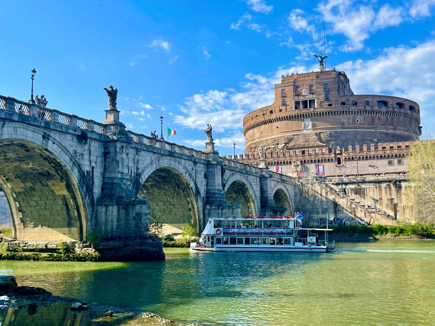 Rome Squares and Fountains Tour & River Boat Hop On Hop Off - Ponte Sant’Angelo and Castel Sant’Angelo