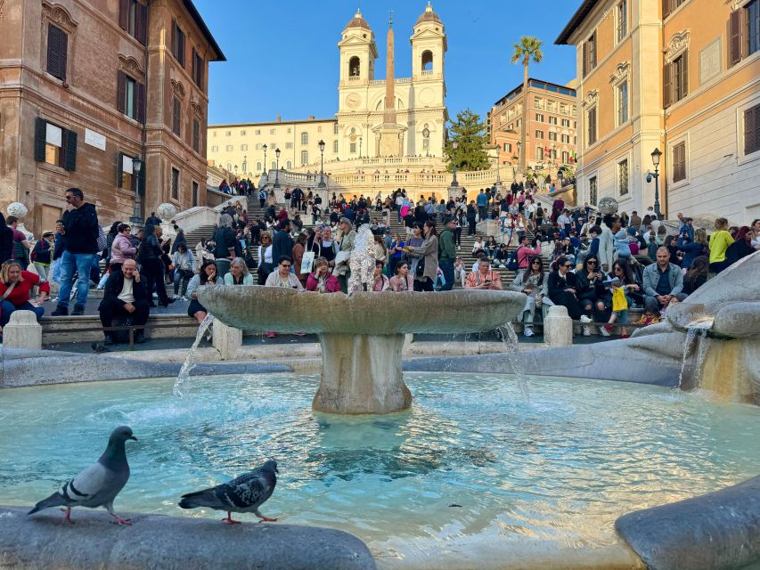 Rome Squares and Fountains Tour & River Boat Hop On Hop Off - What the Tiber boat adds