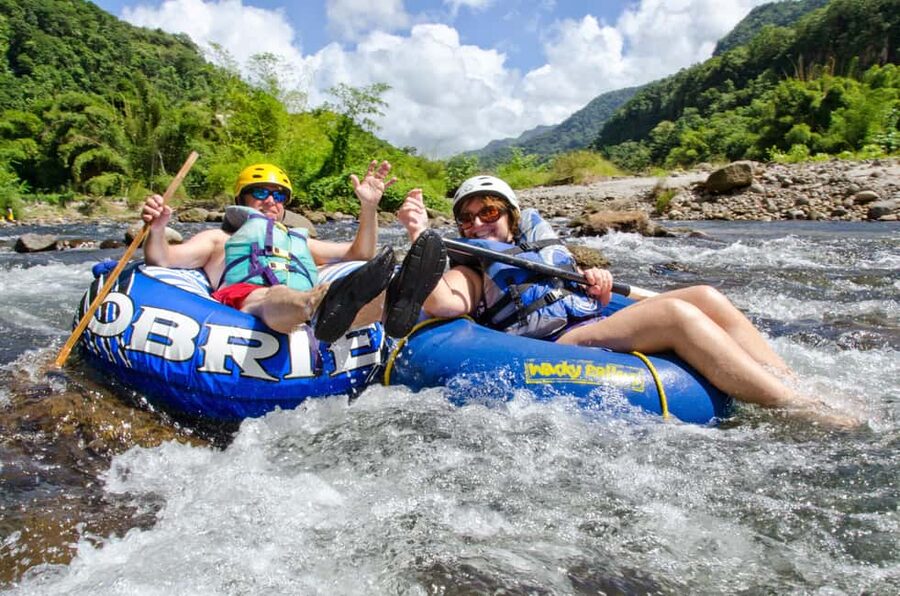 Roseau: Wacky River Tubing Safari - The 25 to 30-minute ride from Roseau