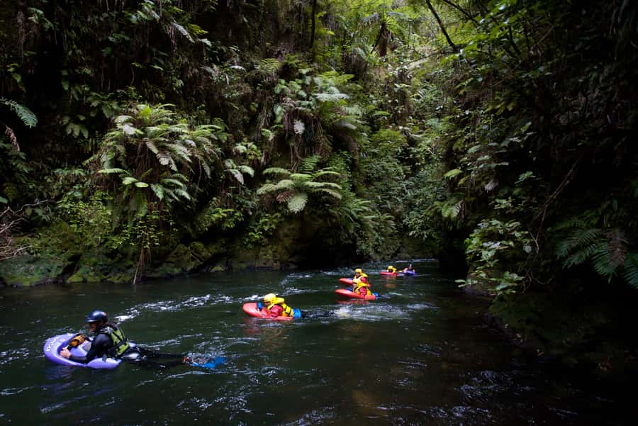 Rotorua Sledging: Kaituna White Water River Board Experience - Changing, gearing up, and learning the basics