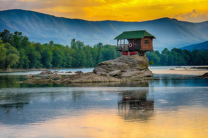 Šargan Eight Railway, Wooden Town & House on Drina river day trip from Belgrade - The final mountain view at Gate of Podrinje
