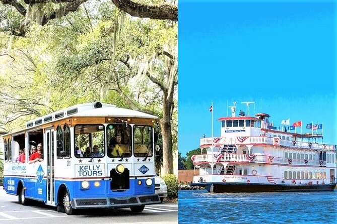 Savannah Land & Sea Combo: City Sightseeing Trolley Tour with Riverboat Cruise - City Market, River Street, and the handoff