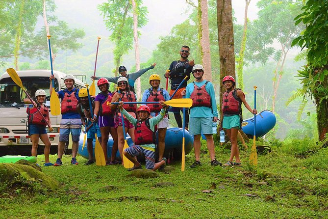 Savegre River Rafting Class II-III from Manuel Antonio - Safety practice before the first rapid