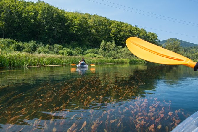 See through kayaks on Gacka river - Starting at Prozor with a short orientation