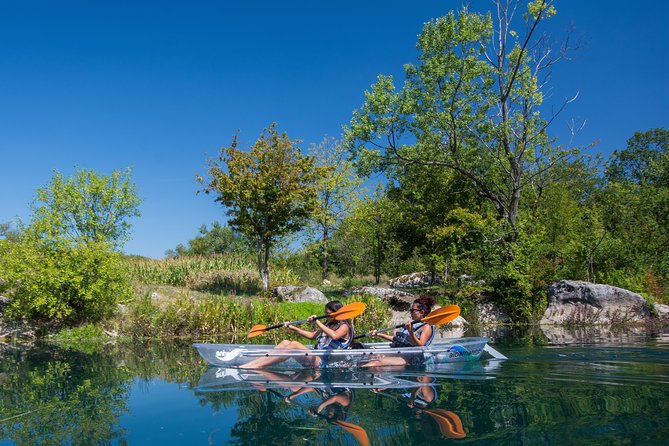 See through kayaks on Gacka river - What the kayak is like on the water