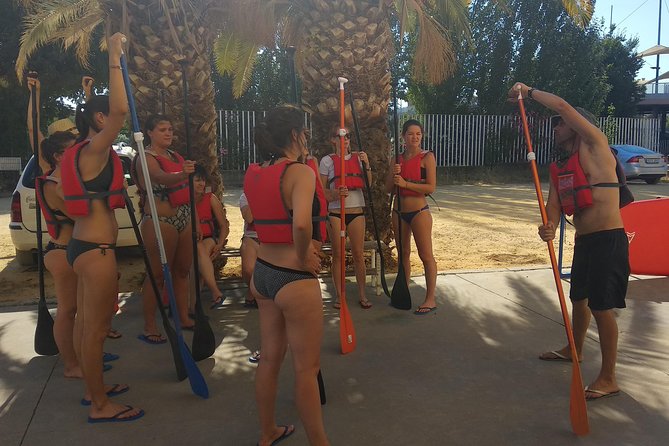 Seville Paddle Surf Sup in the Guadalquivir River - The bullring and Seville’s modern riverfront