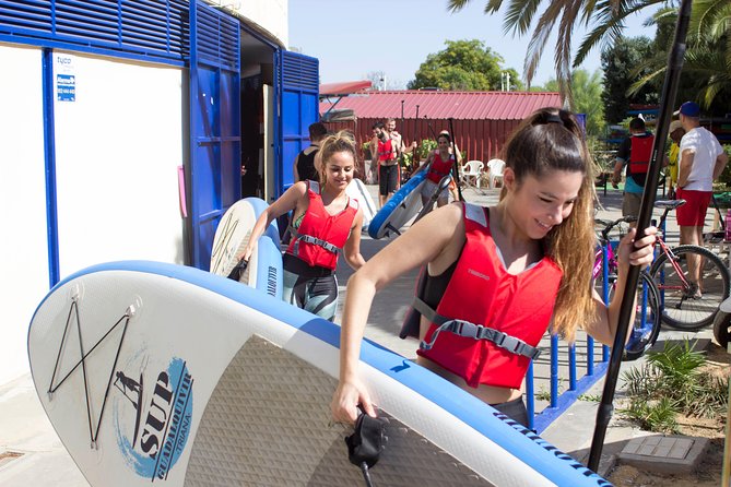 Seville Paddle Surf Sup in the Guadalquivir River - Passing under Puente de Triana