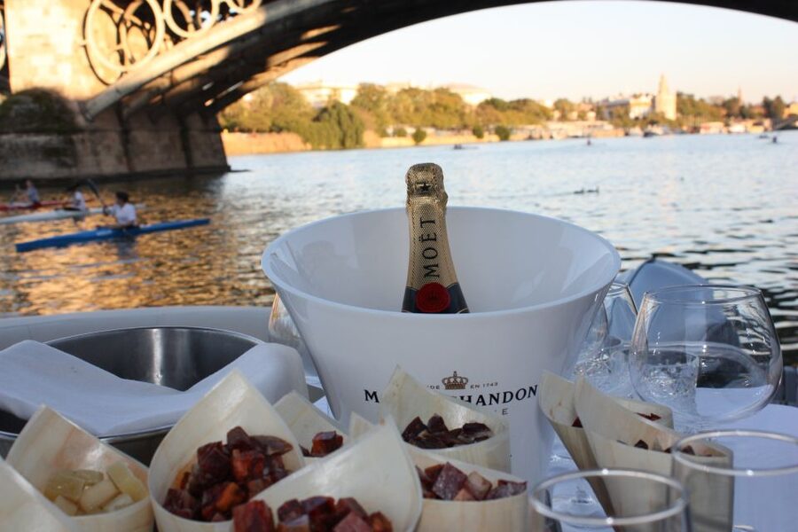 Seville: Private Boat Tour with Paella Lunch and Drinks - What the 1.5-hour itinerary feels like