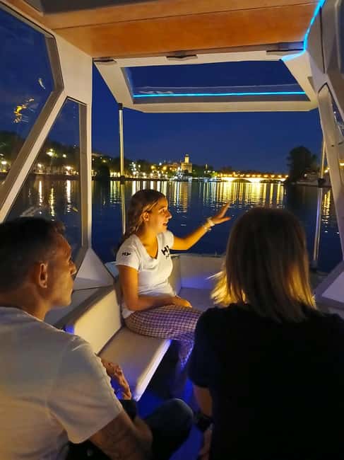 Seville: Sail the River. 100% private - Night rides, hot afternoons, and the best time to go