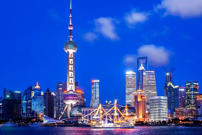 Shanghai Night River Cruise Tour with Xinjiang Style Dining Experience - One hour on the Huangpu River
