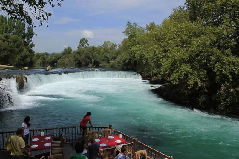 Side: Manavgat River Boat Trip & Grand Market w/ Lunch - Swimming where the river meets the Mediterranean
