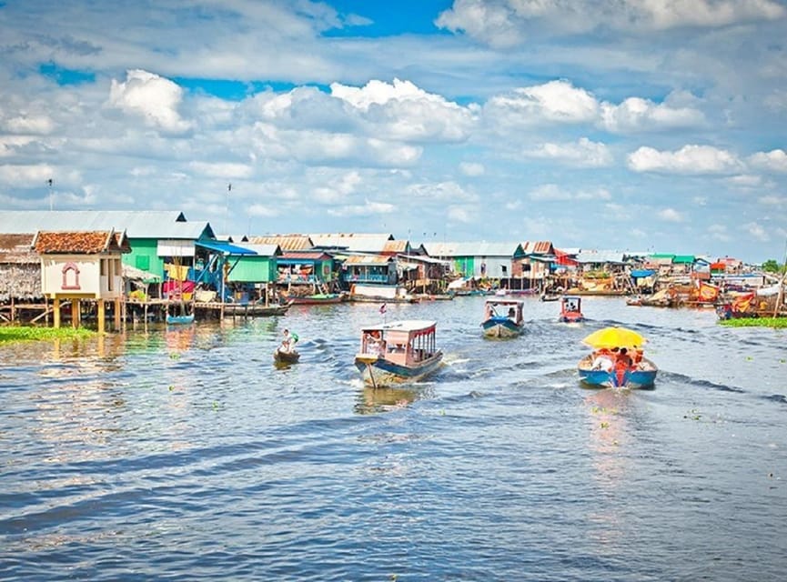 Siem Reap: Tonle Sap, Kampong Phluk & Floating Village Tour - The big boat and Tonlé Sap sunset