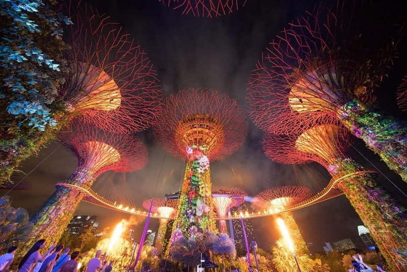 Singapore River Cruise, Spectra & Garden Rhapsody Light Show - Spectra at Marina Bay Sands