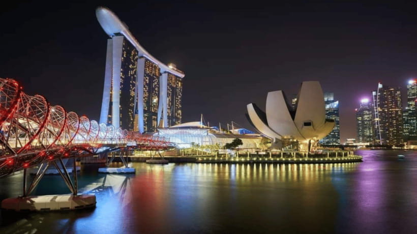 Singapore: Sunset River Cruise and Glittering Light Shows - Spectra at Marina Bay Sands