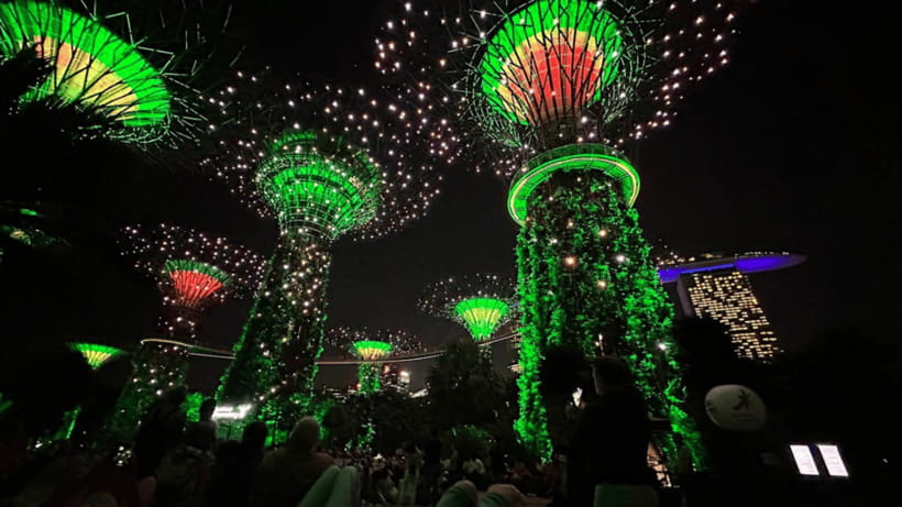 Singapore: Twilight Tour with River Cruise and Light Shows - Spectra at Marina Bay Sands