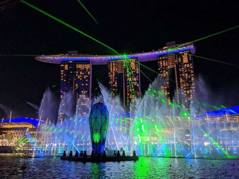 Singapore Twilights with River Cruise & Light Shows - Spectra at Marina Bay Sands