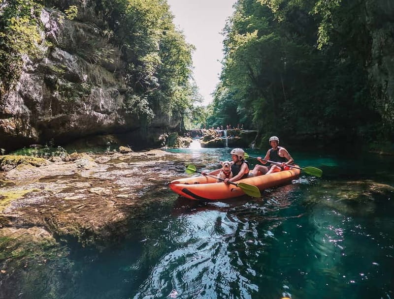 Slunj: River and Waterfalls Kayaking on Mrežnica river - Milkovića slap and the optional jumps