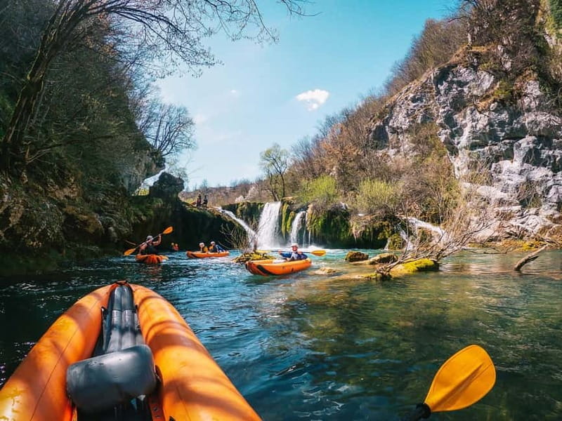Slunj: River and Waterfalls Kayaking on Mrežnica river - The four-hour schedule and physical effort