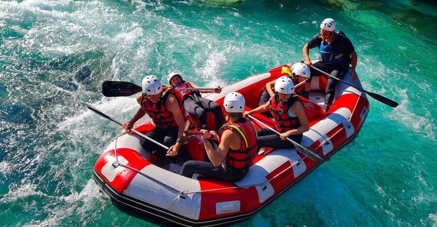 Soca River, Slovenia: Whitewater Rafting - Meeting at the wooden hut near Bovec