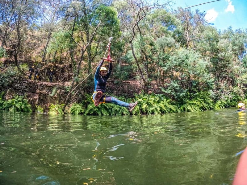 Soft Canyoning Ceira River, in Góis, Coimbra - The lush final section by foot or by water