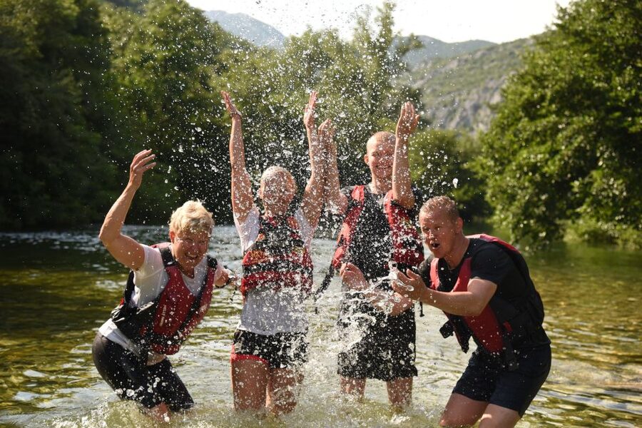 Split: Cetina River Rafting with Cliff Jumping and Cave Tour - Equipment, clothing, and what you carry