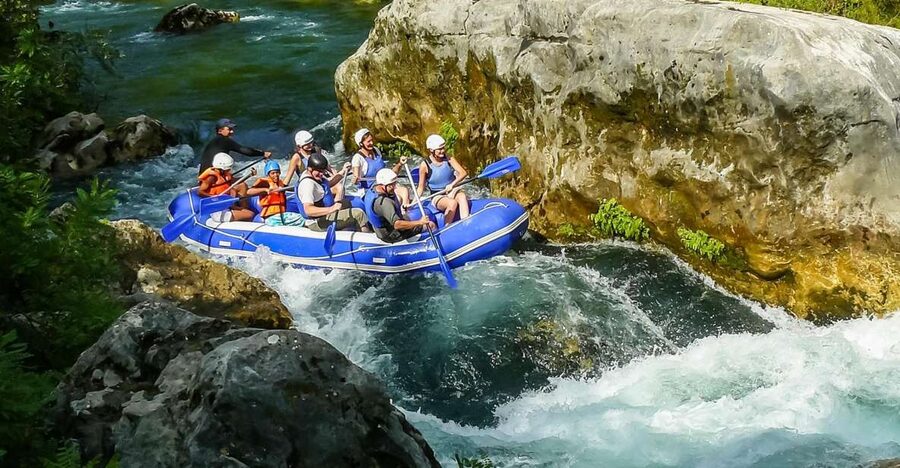 Split/Omiš: Cetina River Rafting with Cliff Jump & Swimming - Safety Gear and the First Paddle Strokes