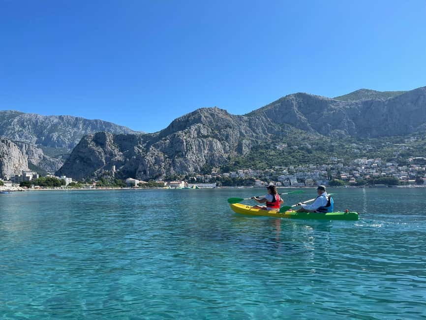 Split/Omiš - Guided River & Sea Kayaking + Snorkeling Tour - Paddling out from Radmanove Mlinice