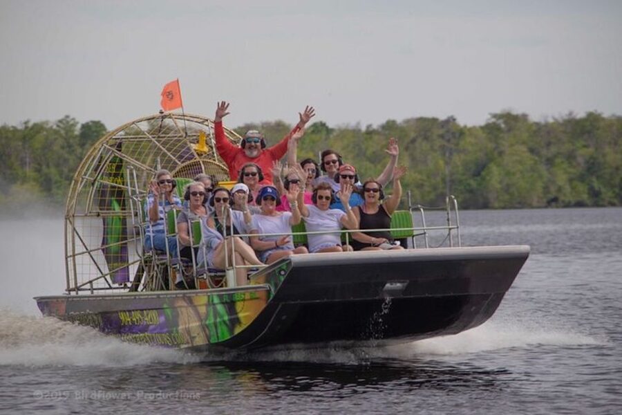 St. Augustine: St. Johns River Airboat Safari with a Guide - Leaving Trout Creek Marina for the St. Johns River backwaters