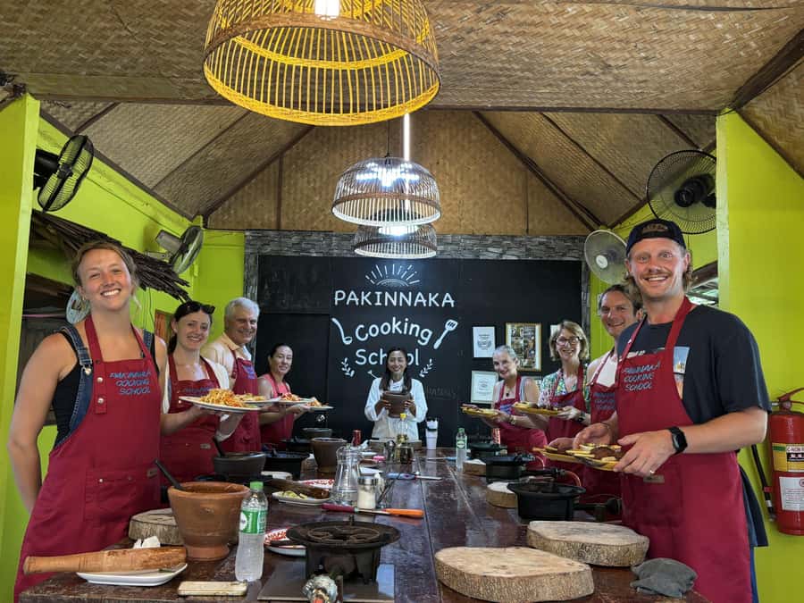 Thai cooking class &Market tour by Amazon Prime Series Chef. - The market visit: coconut milk, curry pastes, and local shopping