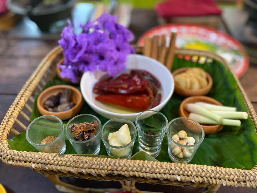 Thai cooking class &Market tour by Amazon Prime Series Chef. - The open-air garden kitchen