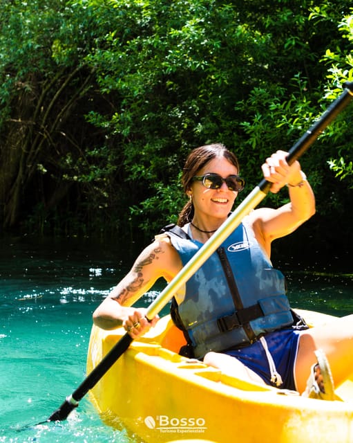 Tirino River: Kayak Adventure Excursion - The safety briefing and first paddle strokes