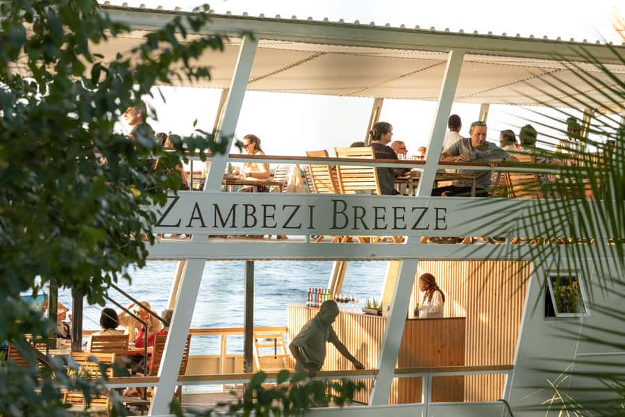 Victoria Falls: Dinner Cruise on the Zambezi River - Boarding the Zambezi Breeze at Pure Africa Waterfront