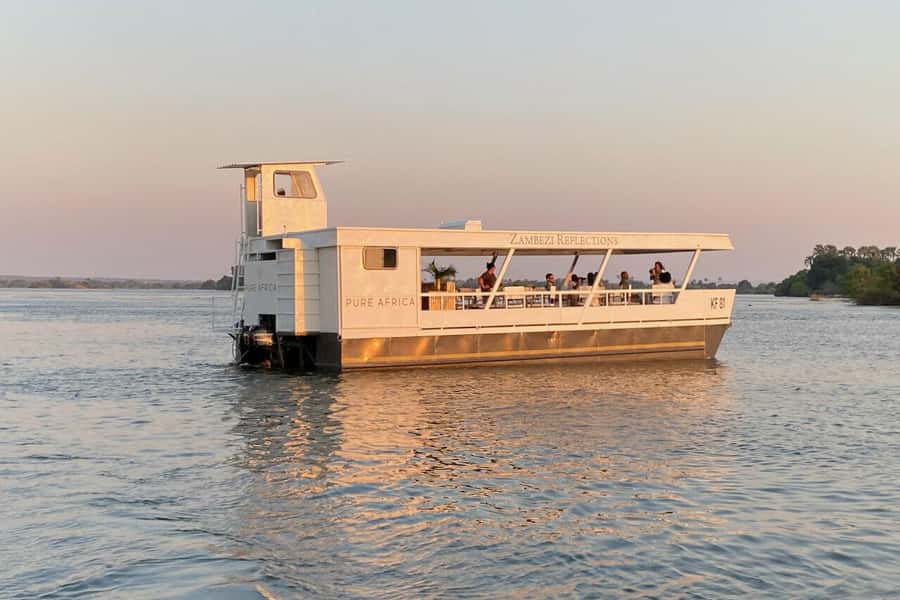 Victoria Falls: Zambezi River Relaxing Sunset Boat Cruise - From your hotel to the Wanuka Queen