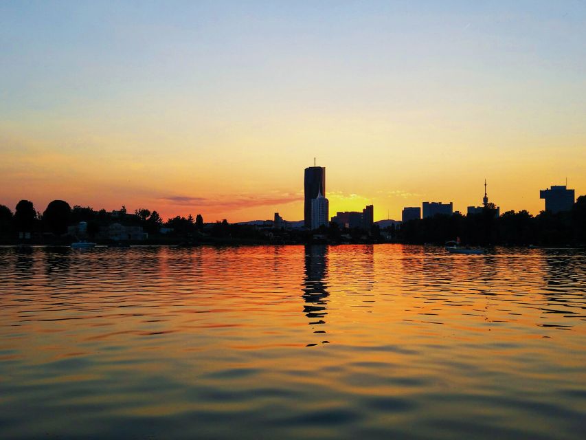 Vienna: Evening Cruise Along The Danube - Sunset from the upper deck