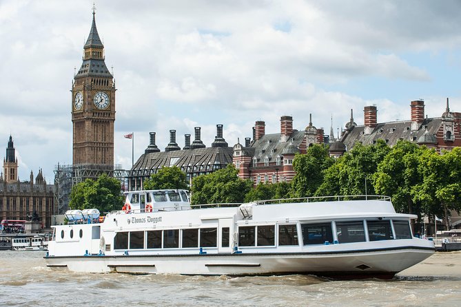 Westminster to Greenwich Sightseeing Thames Cruise in London - The Globe, HMS Belfast, and the Tower of London